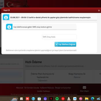 İnteraktif Vergi Dairesi Onay Mesajı Göndermiyor.