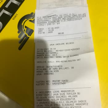 Kaysermall Garanti Kapsamındaki Spor Ayakkabı Değişimi Olmadı