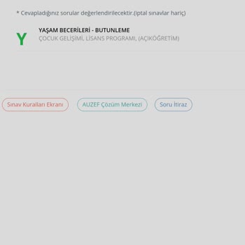 İstanbul Üniversitesi Sınav Süresi