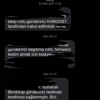 Kargoist Kargom Teslim Edilmiş Diyor Mesajda! Ama Mesajda Diyor!