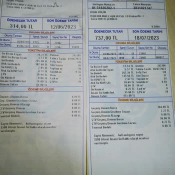 Fazla Gelen İSKİ Faturası