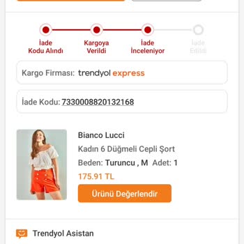 Trendyol Satıcısı İade Aldığı Ürünün Bedelini Geri İade Etmiyor.
