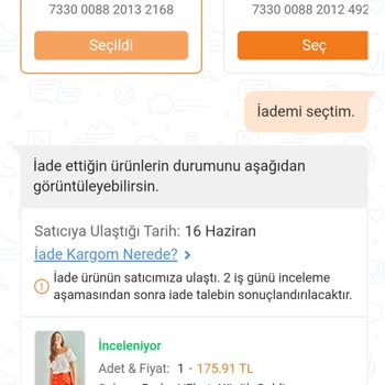Trendyol Satıcısı İade Aldığı Ürünün Bedelini Geri İade Etmiyor.