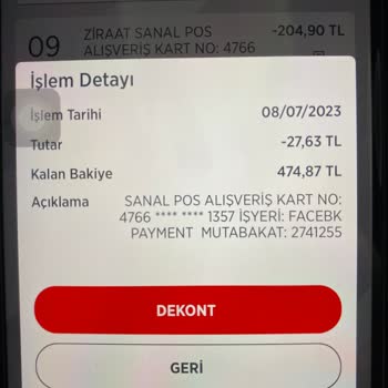 Facebook Payment İzinsiz Ödeme