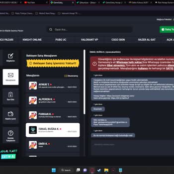 GameSatış Mağduriyet 554 TL Lik Valorant Hesabının Değiştirilen Mail