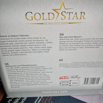 Migros Sanal Market Aldığım Goldstar Tencere İlk Kullanımda Paslandı