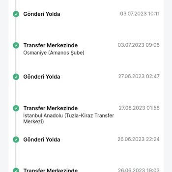 Trendyol Express Doğu Turu Yapan Kargom