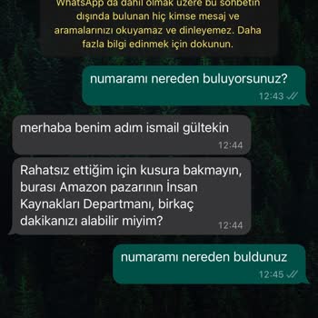 WhatsApp Üzerinden Yabancı Numaraların Araması