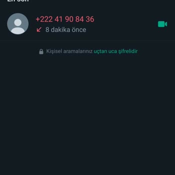 WhatsApp'tan Yurt Dışından Görüntülü Arandım