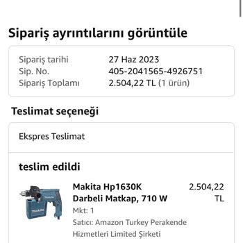 Amazon Zamanında Teslim Edilmeyen Ürün
