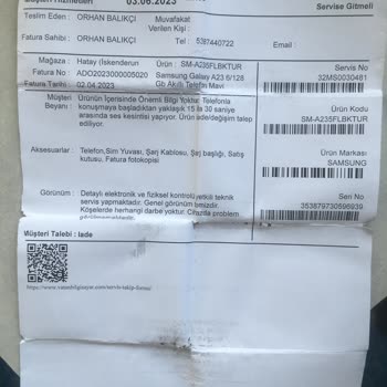 Vatan Bilgisayarda Garanti Problemi