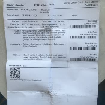 Vatan Bilgisayarda Garanti Problemi