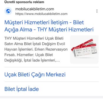 Mobil Uçak Bileti (Mobilucakbiletim.com) Haksız Para Tahsilatı