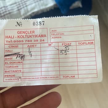 Gençler Halı Koltuk Yıkama Halılarımın 20 Gün Geçmesine Rağmen Elime Ulaşmaması