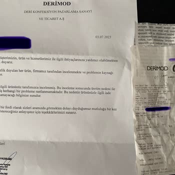 Ürünün Arkasında Durmayan Derimod Marka Falan Değildir