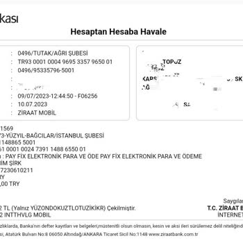 Payfix Hesabıma Toplamda 266 TL Para Yatırdım, Param Hesabıma Geçmedi