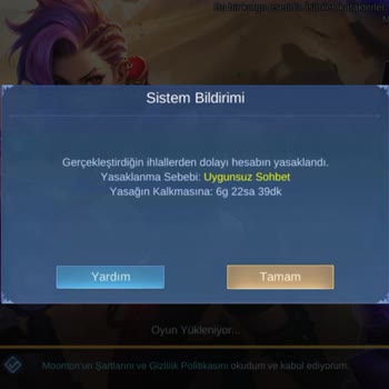 Mobile Legends 7 Gün Ban Yedim Lütfen Yardımcı Olun