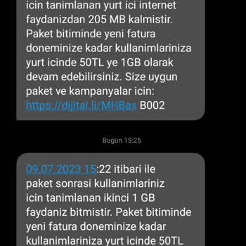 Turkcell İnternet Yüklemesi Yapıyor
