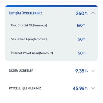 Turkcell Ses Aşım Ücret