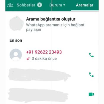 WhatsApp Yabancı Numaraların WhatsApp Üzerinden Araması