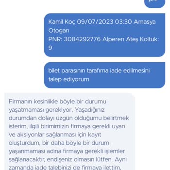Obilet'ten Bilet Aldım Ama Otobüs Beni Almadı