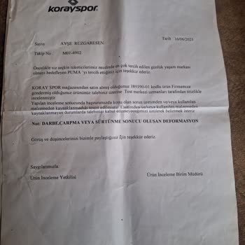 Koray Spor'dan Aldığım Puma Ayakkabı 1 Haftada Soyulmaya Başladı.