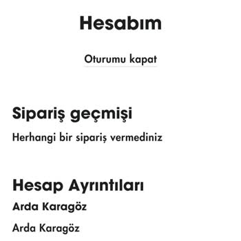 Takehiq Sipariş Geçmişi Bulunamadı