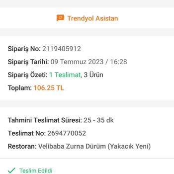 Trendyol Yemek Teslim Edilmedi, Ama Parası Alındı