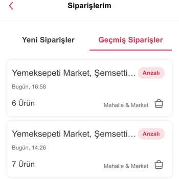Yemeksepeti Market Haber Vermeden Siparişimi İptal Etti