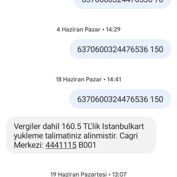 BELBİM (İstanbulkart) Kullanmadığım Ücret Faturama Yansıdı