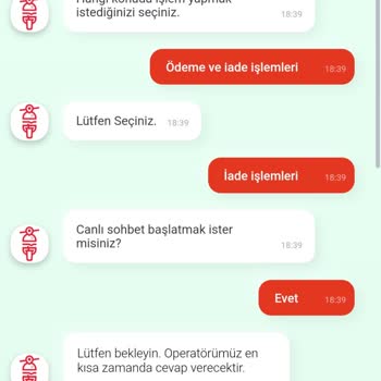 Tıkla Gelsin Sipariş İptalinde Ücret Ödenmemesi