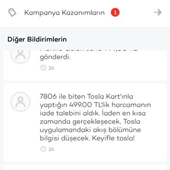 Tosla’dan İade Gelmeyen Para