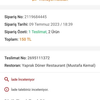 Trendyol Yemek Sipariş Problemi