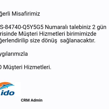 İDO Tarafından Ücret Tahsili Yapılıp Bilet Kesilmeyerek Mağdur Edilmem