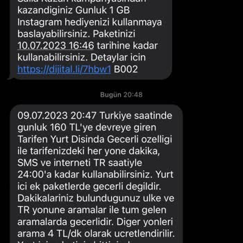 Turkcell Yurt Dışına Çıkmadan Yurt Dışı Kullanım Mesajı Gönderdi