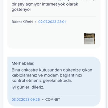 Comnet Com.net İnternet Sorunu