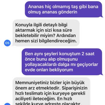 Getir Bir Değişimi Yapamadınız