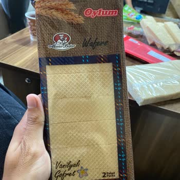 Hakmar Oylum Gofret Isırılıp Paketlenmiş