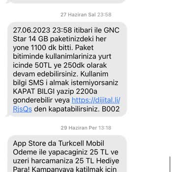 Turkcell Dakikam Biter Bitmez 50₺'ye Yeni Paket Tanımlıyor!