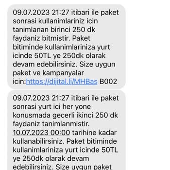 Turkcell Dakikam Biter Bitmez 50₺'ye Yeni Paket Tanımlıyor!