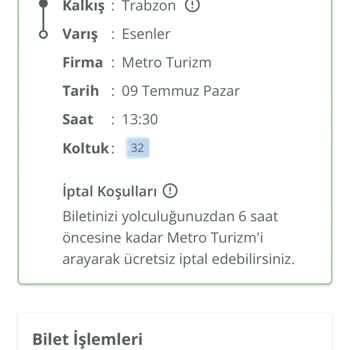 Metro Turizm Kalitesiz Hizmeti Vurdum Duymazlık