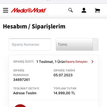 Media Markt Siparişimi İptal Etti