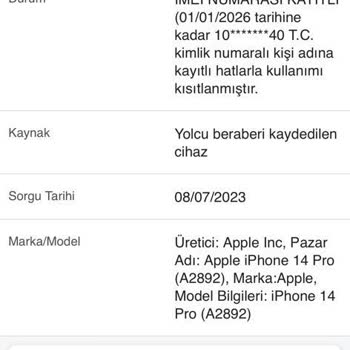 BTK Yurt Dışı Telefonumun Kaydını Yaptırdım. Servis Yok