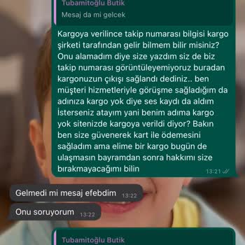 Tuba Mutioğlu Ödemesini Yaptığım 1000₺ Siparişimin Hala Teslim Edilmedi