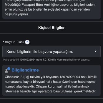 E-Devlet (Turkiye.gov.tr) Yurda Girişte Kontörlü Başarısız