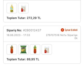 Migros Sanal Marketin Mağdur Edici Sipariş İptali