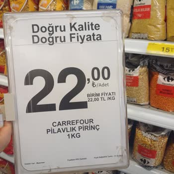 Carrefour SA 22 TL Yazıp Kasada 54 TL 35 TL'den Ürün Satıyor