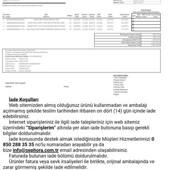 Sephora Online Clinique Hediye Seti Gelmedi