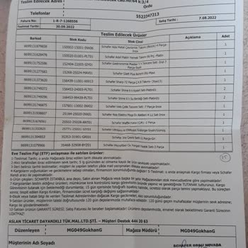 Schafer Servis Süreci Garanti