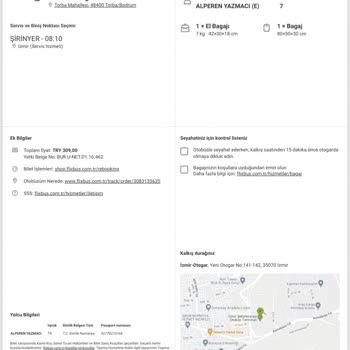 Obilet 9:00 Seferi İçin Alınan Bilet 10:00 Seferi Olduğu İddia Ediliyor